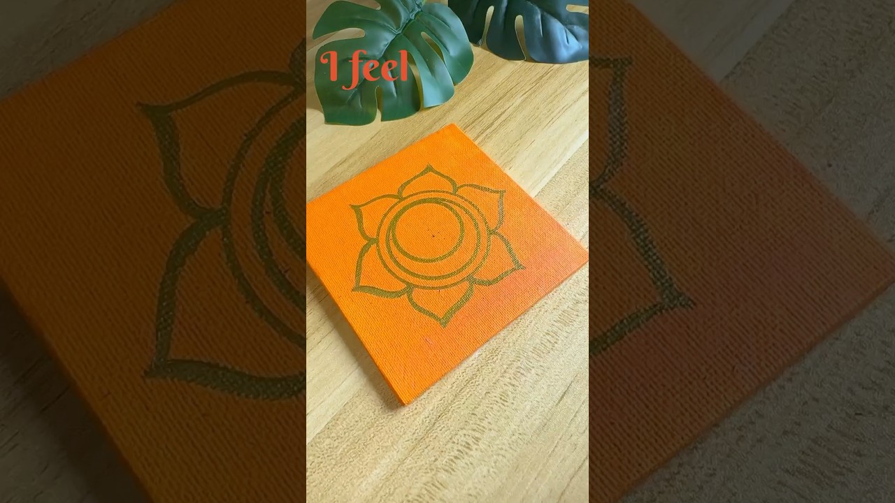Draw the Sacral Chakra 🧡Swadhishthana Chakra | Mandalam  #art  #shortsvideo #shorts