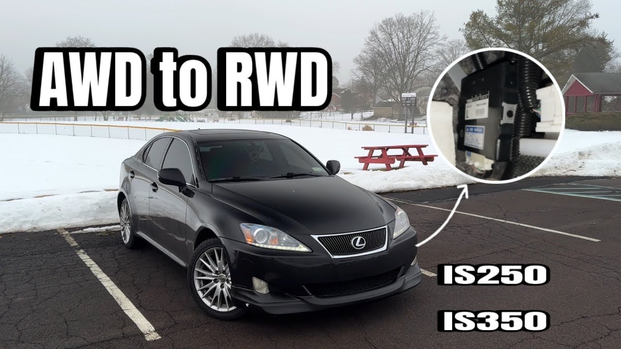 How To Change LEXUS IS250 AWD to RWD