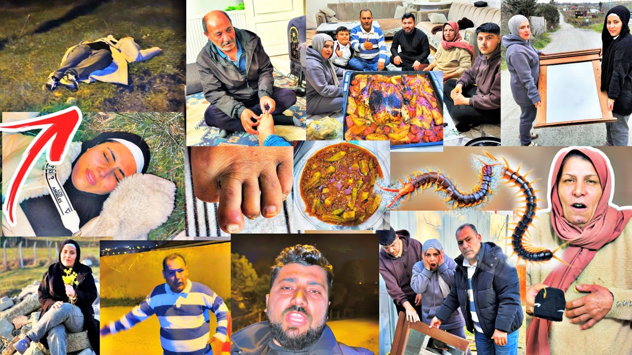 خملين داخت بالجول بالليل//أمي خافت من حشرة خطيرة//اصبع بابا ضرب بالباب//طبخنا بامية وفروج بالفرن