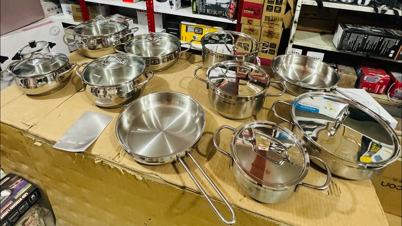 Korkmaz Turkey 9pcs Steel Cookware Set