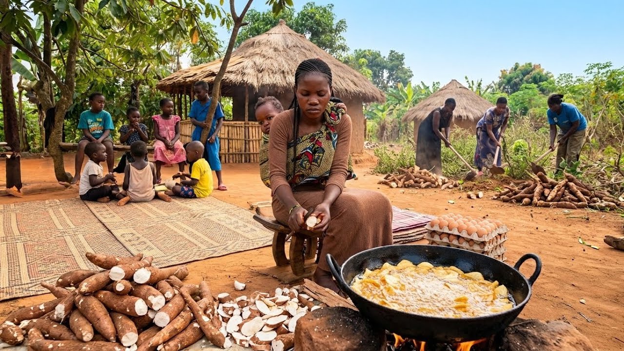 Farm To Table Fresh Garden Harvest & Cooking A Delicious African Breakfast 