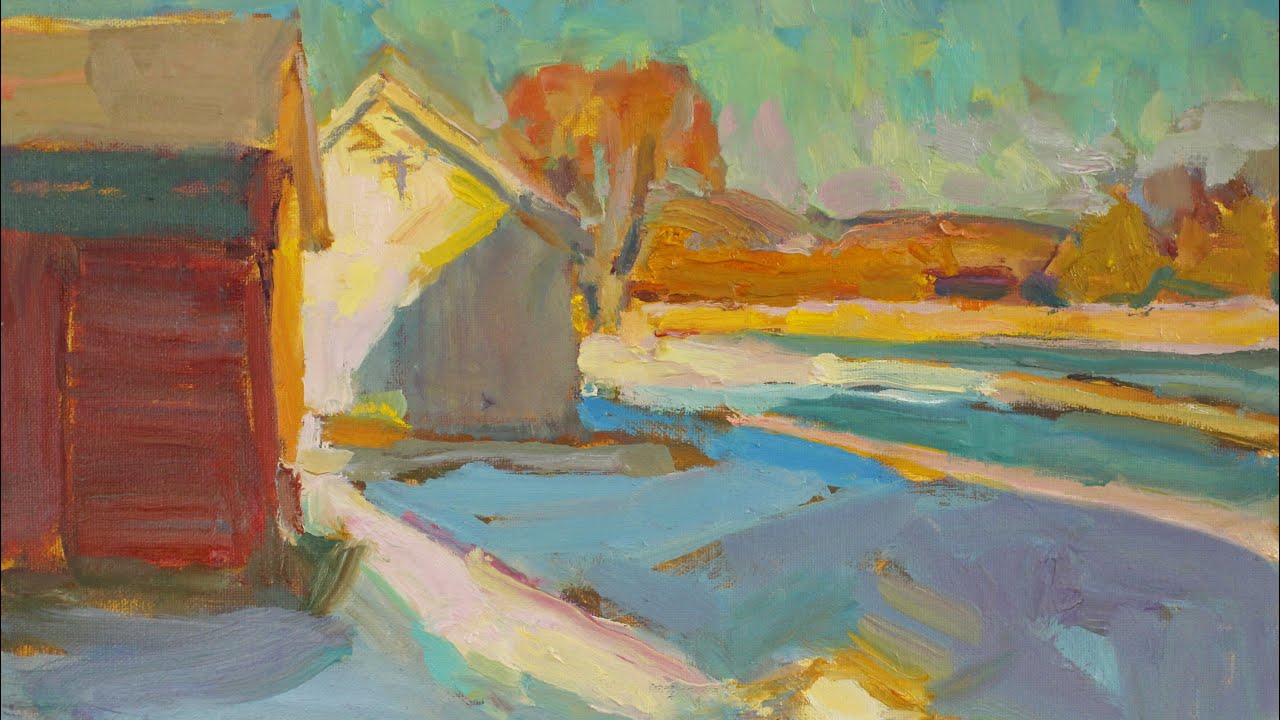 capturing fleeting winter light en plein air | Artwork of the week Claude Monet