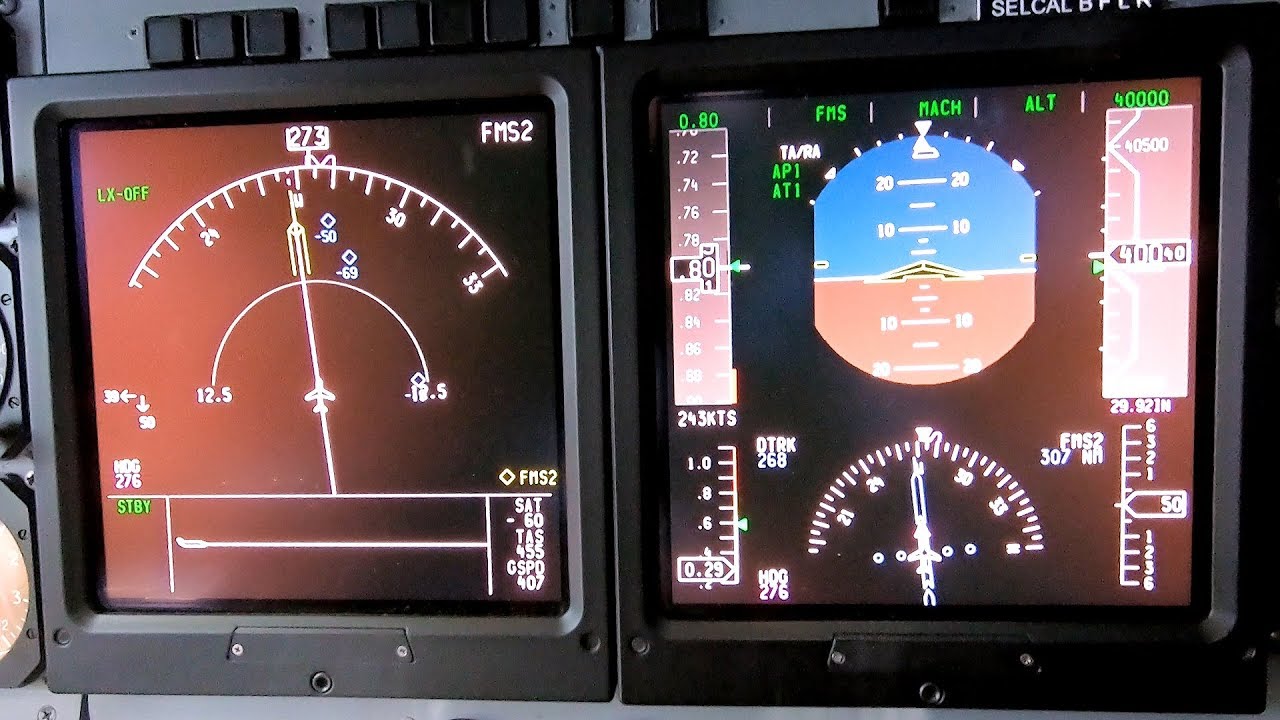 Схема основного дисплея полёта Gulfstream G-IV &mdash; Pilot VLOG 41