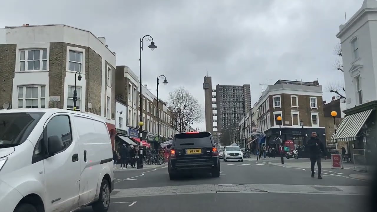 Driving through Central London - Latimer Road - Maida Vale - Lord's Cricket Ground