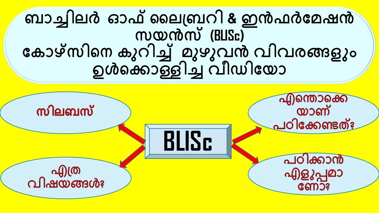 BLISc Course Complete Details|Kerala University|Syllubus|Subject|Complete Details about BLISc