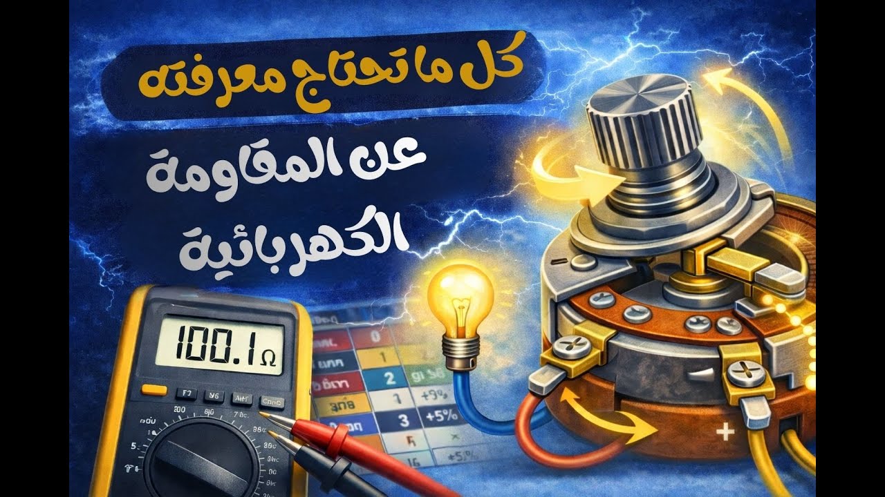 كل ما تحتاج معرفته عن المقاومة الكهربائية | شرح مبسّط