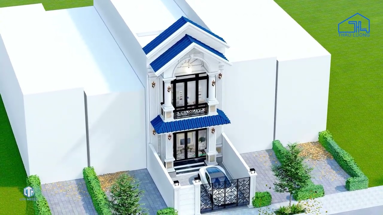Nhà ống 2 tầng tân cổ điển nổi bật ở Củ Chi | LTH MEDIA