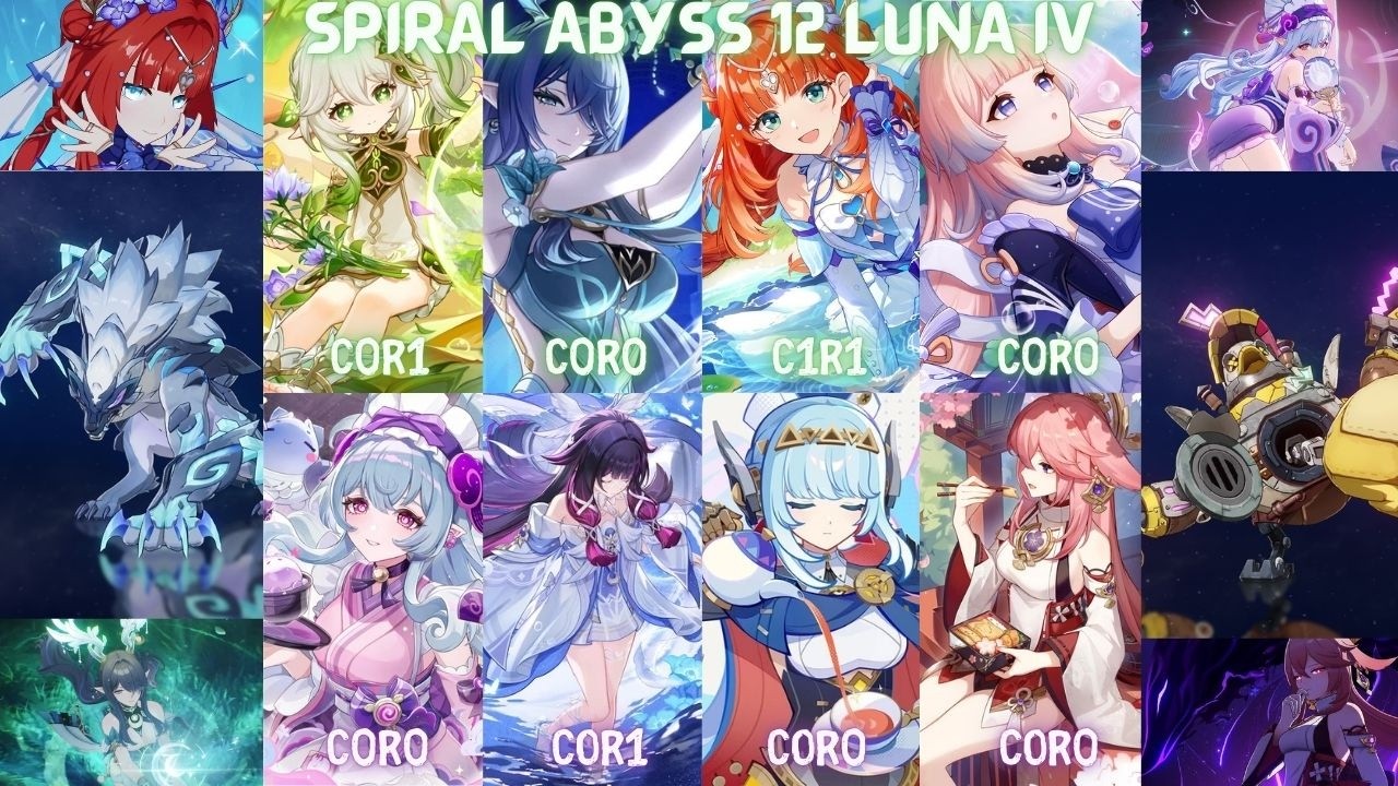 Genshin Impact Luna IV Spiral Abyss 12 | Nilou Bloom & Yumemizuki Lunar Charged | [原神]
