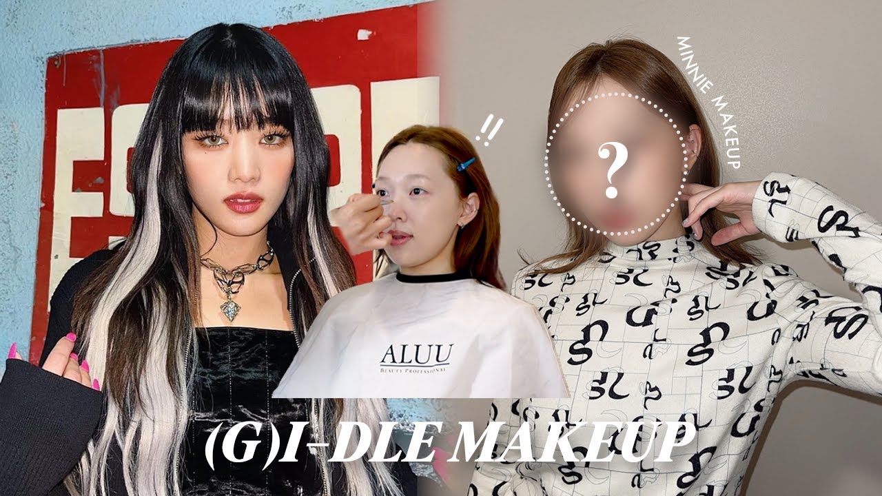 (G)I-DLE彩妝師幫我化Minnie同款妝容！居然遇到明星😳 #Mindy去韓國 3 | heyitsmindy