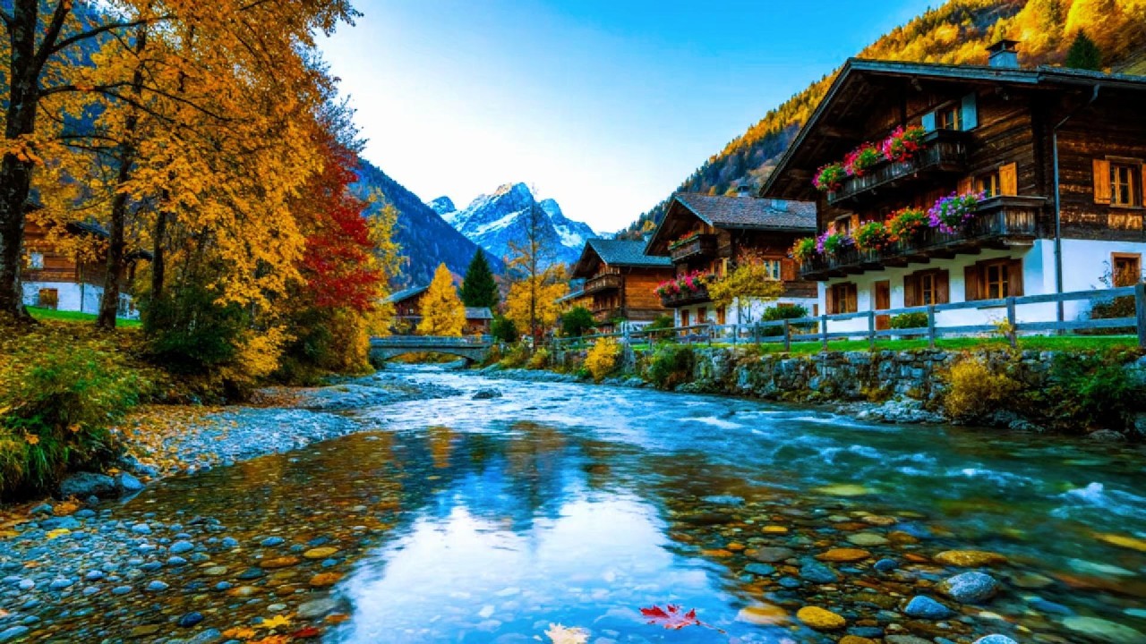 Alpine river flowing slowly |  Perfect for deep sleep, relaxation, meditation, and stress relief.