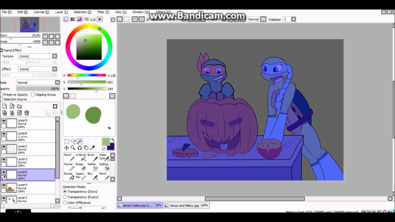 TMNT Halloween speedpaint- A magic Halloween