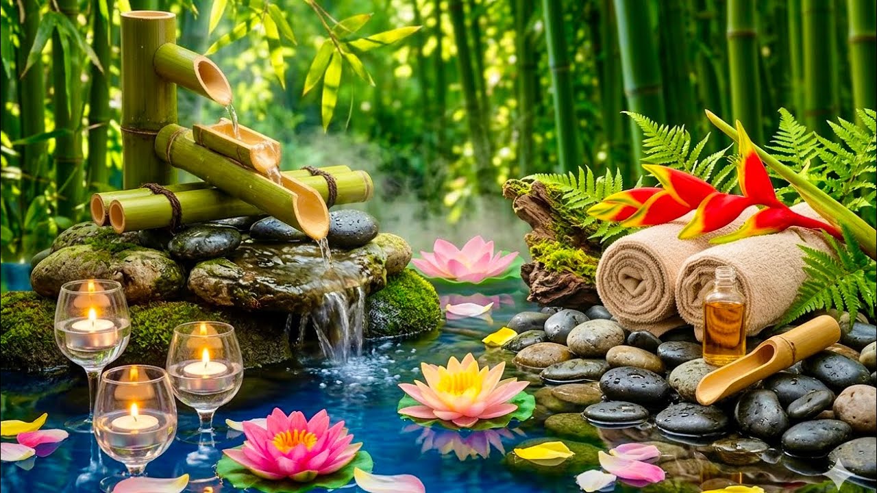 Stop Overthinking: Relaxing Bamboo Water & Minimalist Piano for Anxiety