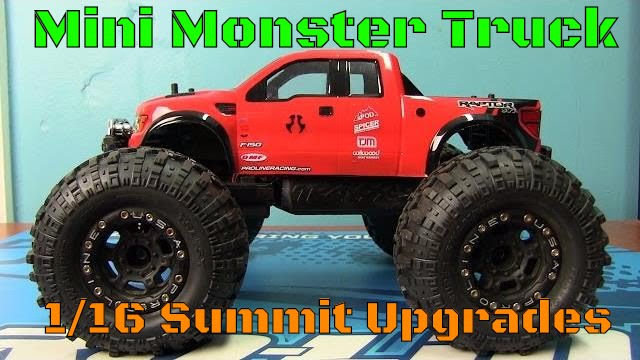 Mini Monster Truck Upgrades Traxxas 1/16 Summit