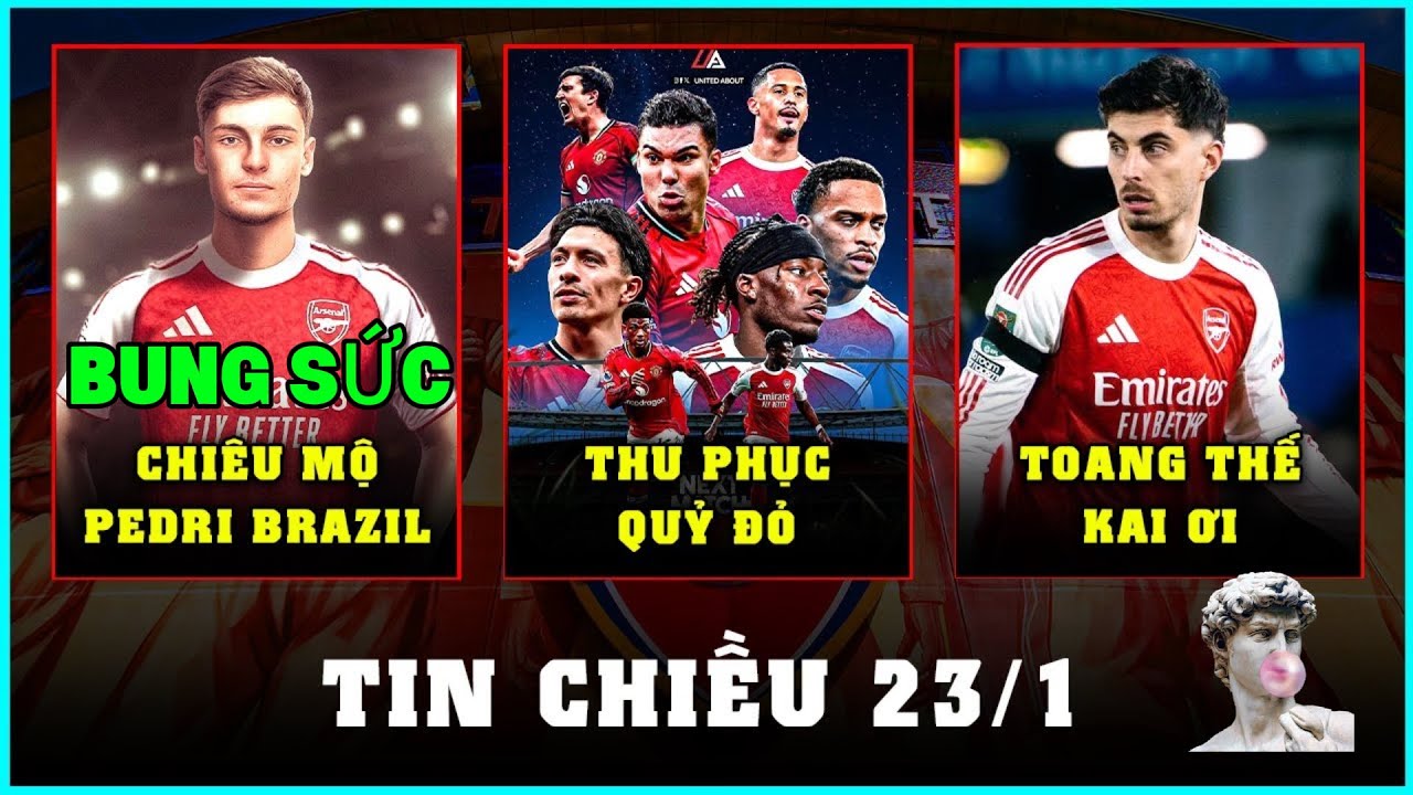 ARSENAL ĐƯA MAN UTD TRỞ LẠI THỰC TẠI – HAVERTZ VẪN VẮNG MẶT