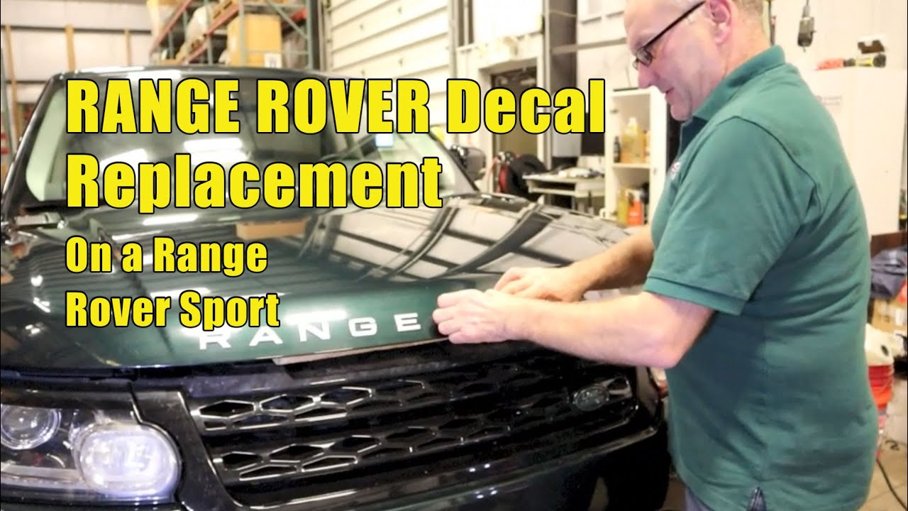 Замена наклейки «RANGE ROVER» на Range Rover Sport