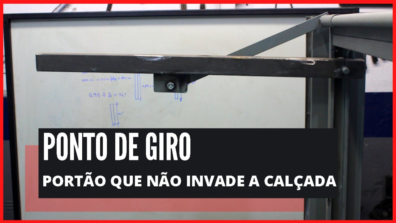 Ponto de Giro do Portão que NÃO invade a calçada - Curso de Serralheiro