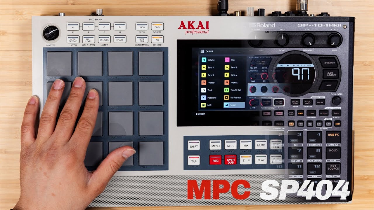 SP404 inside of MPC with Q-LiNKS