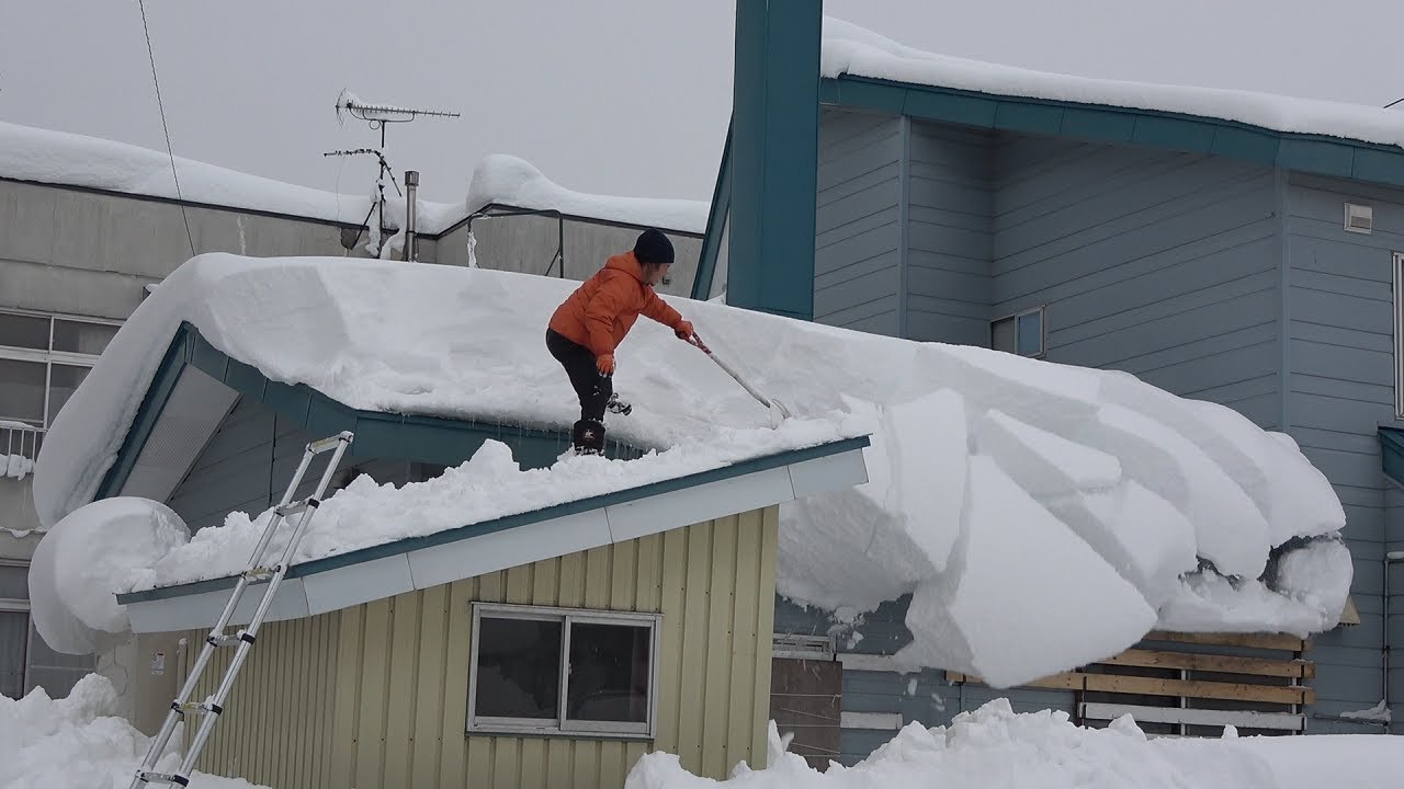 北海道の雪下ろし７ 24年25年🌈Hokkaido Snow Removal 7 2024 25 ＃雪落とし #除雪