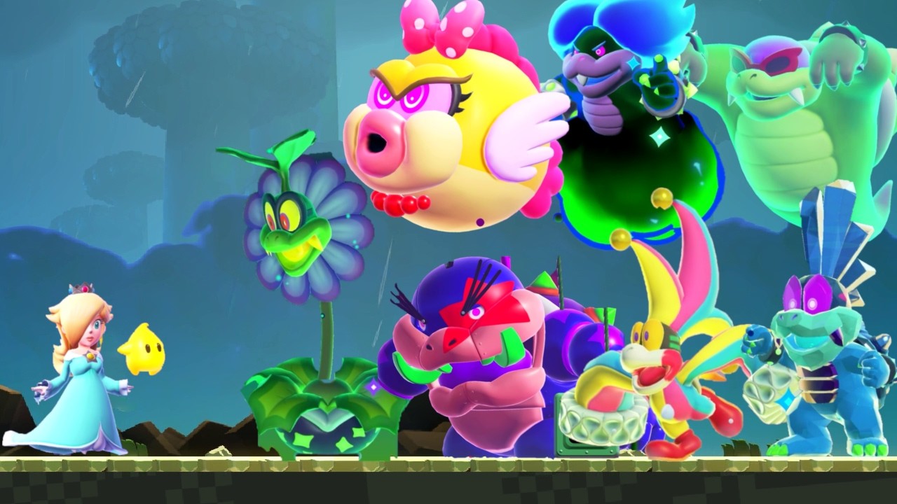 All Koopalings Boss Rush (Hard Mode Rematch) - Super Mario Bros. Wonder DLC (No Damage)