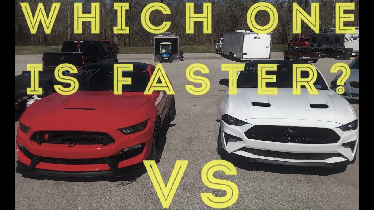 Shelby GT350R vs 2018 GT At The Strip!