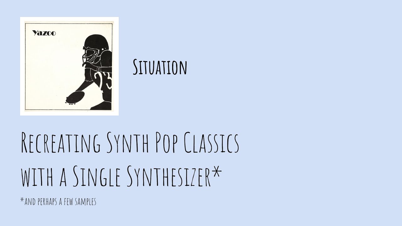 Recreating Yazoo's Situation using a Sequential Prophet 5