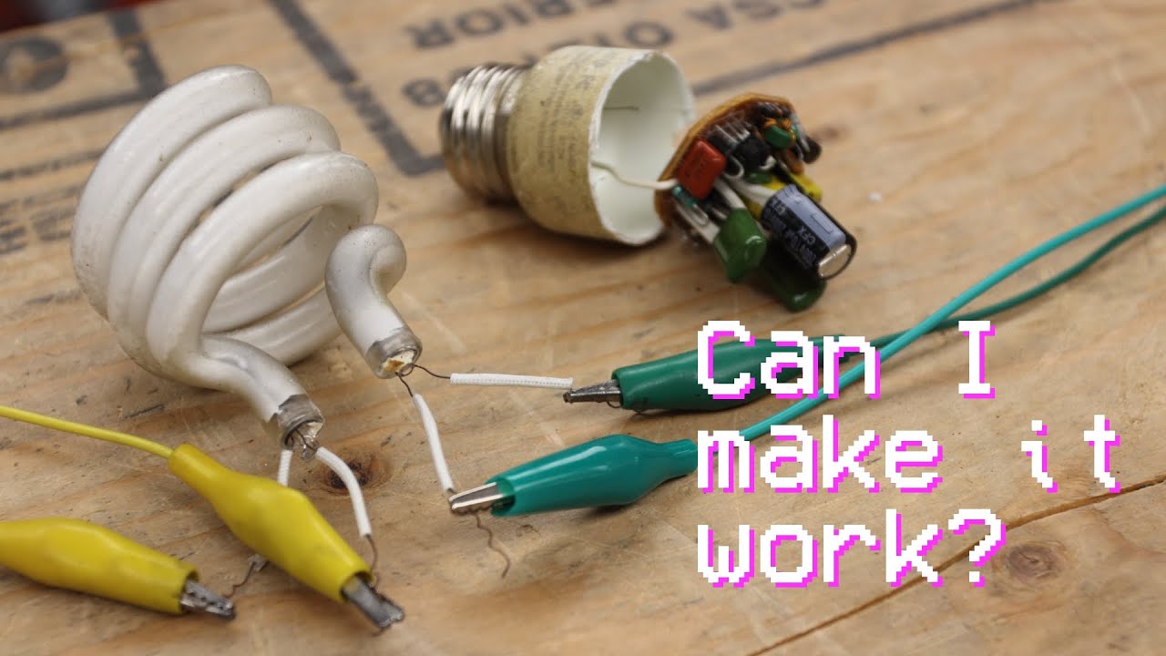 Can I Make a Junk Compact Fluorescent Work on a Different Ballast?