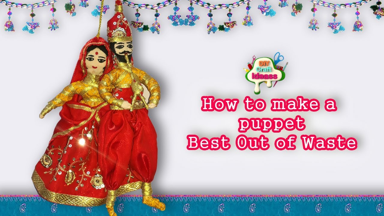 Puppet Tutorial make puppet #Easy Crafts Ideas at Home #make puppetdoll #girls | diy Craft Ideas