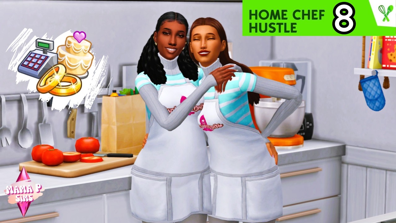 🍰Grand Opening Day! 💍Jabari Proposes💞 Sims 4 Home Chef Hustle 8