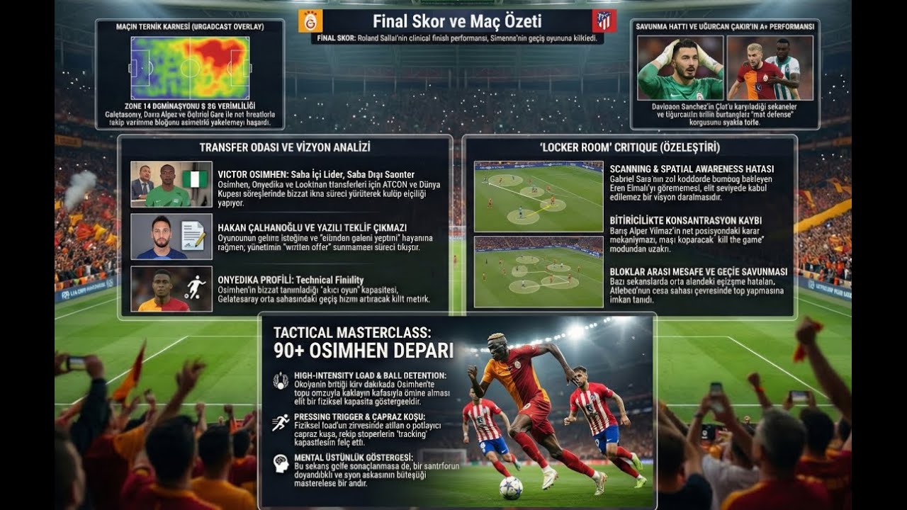 Galatasaray'ın Atletico Madrid Karşısındaki Ezici Zaferi