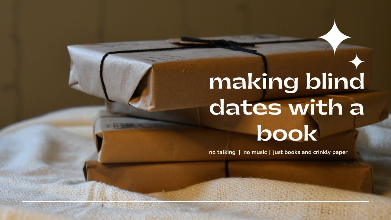 Making Blind Dates with a Book for my Business - no talking, no music, just books and crinkly paper