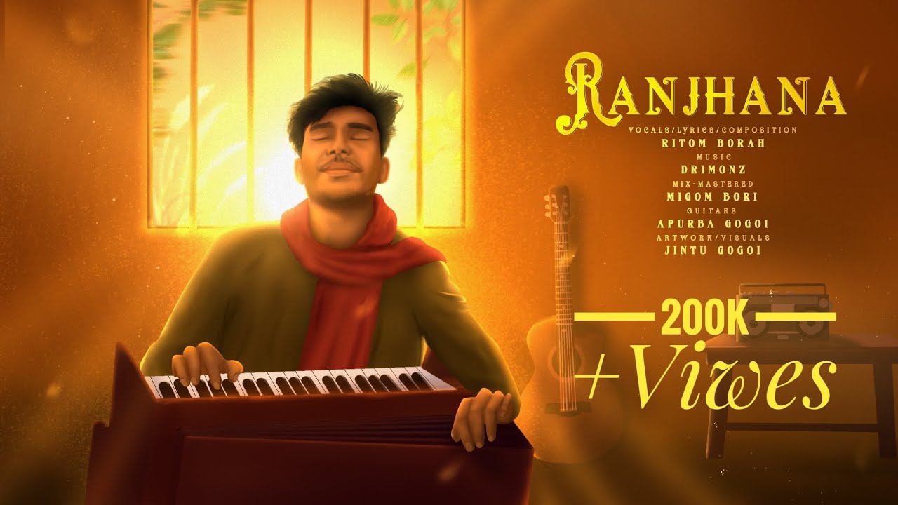 RANJHNA - Ritom Borah x DRIMONZ (ft. Migom Bori) || Official Visualiser ||