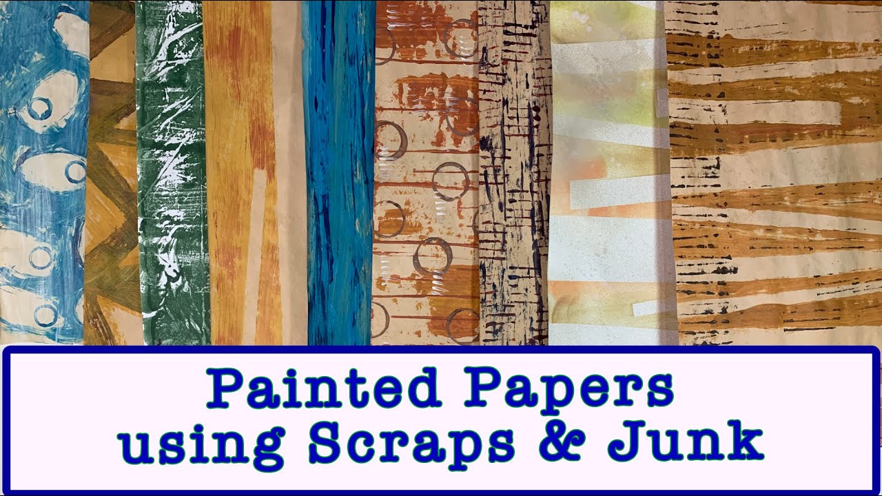 Painted Papers #2 using scraps #scraptember2025