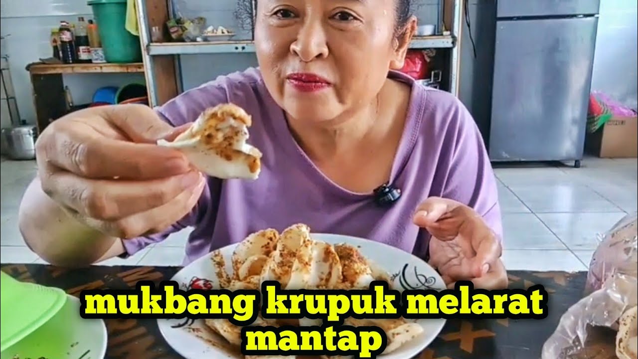 menu jadul krupuk melarat + sambal kacang ini mau puasa jadi menu yg banyak di cari