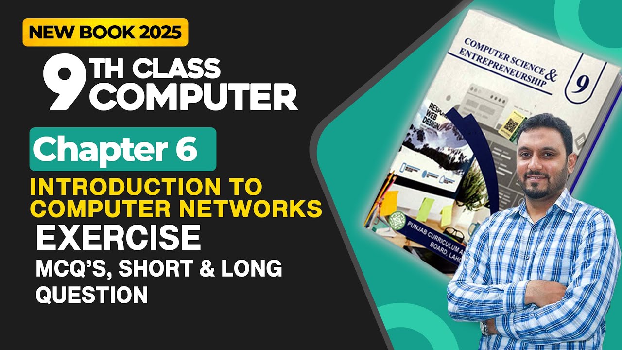 9th Class Computer Chapter 6 | Exercise MCQ's Short and long Question | Class 9th New Book 2025