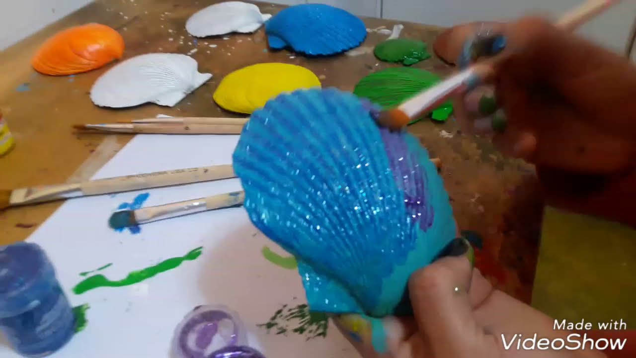 🐚PINTANDO CONCHAS MARINAS- MÁGICAS 🐚