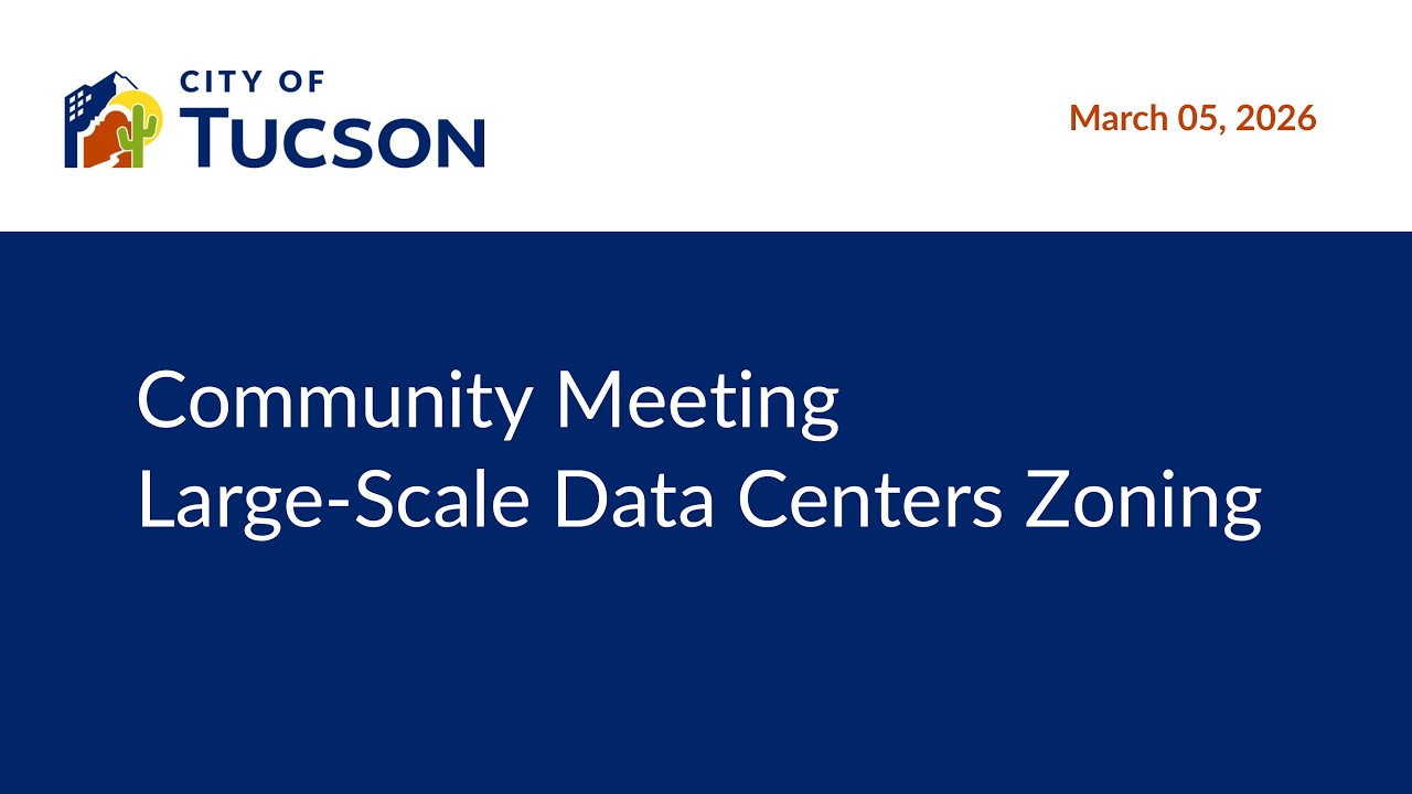 Community Meeting on Large-Scale Data Centers Zoning March 5, 2026