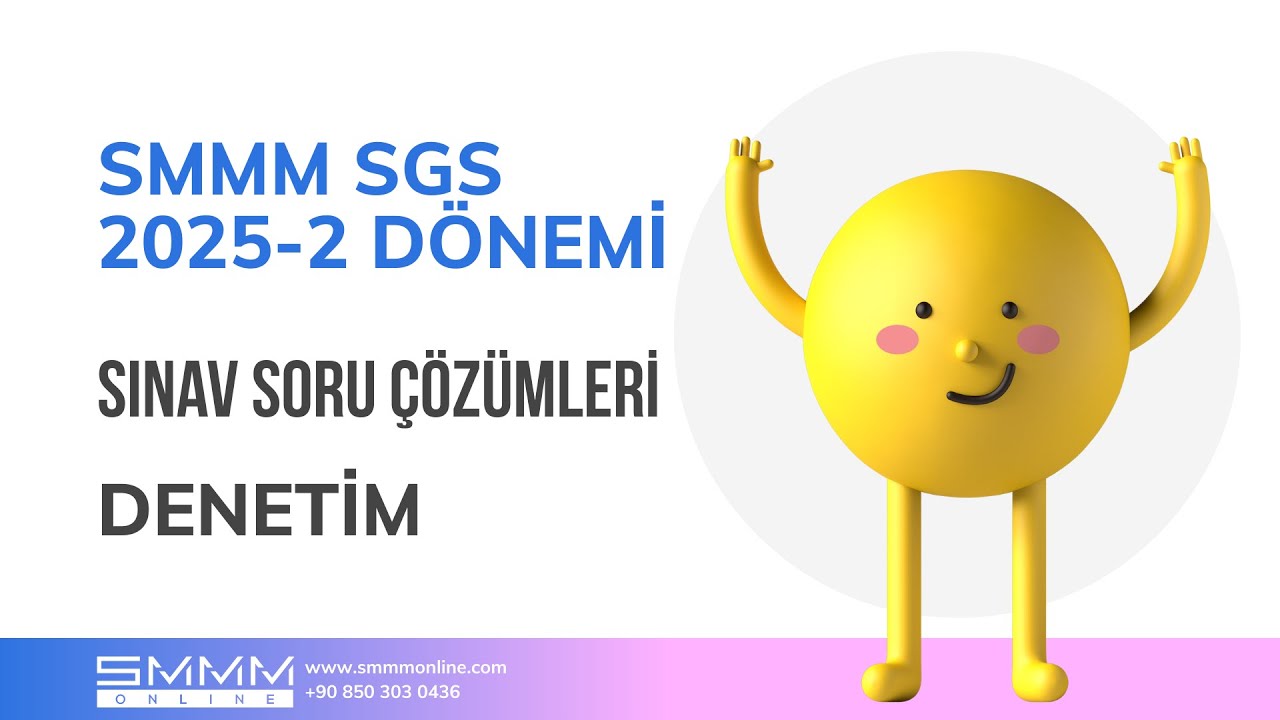 SMMM SGS 2025-2 SINAV SORULARI CEVAPLARI - DENETİM