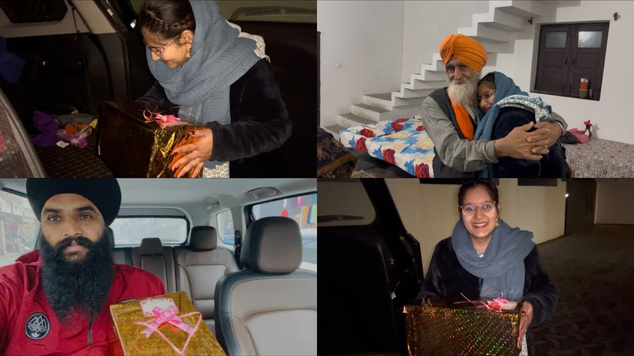 ਮੰਮੀ ਮਨਜੀਤ ਲੀ ਕਿਹੜਾ ਗਿਫਟ 🎁 ਲੇ ਕੇ ਆਏ ❤️❤️ || manjit li ki gift 🎁 surprise mummy walo ❤️