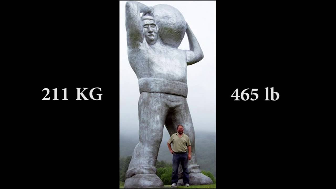 BASQUE STRONG MAN (STONE ATLAS) 211KG / 465LB I&Ntilde;AKI PERURENA