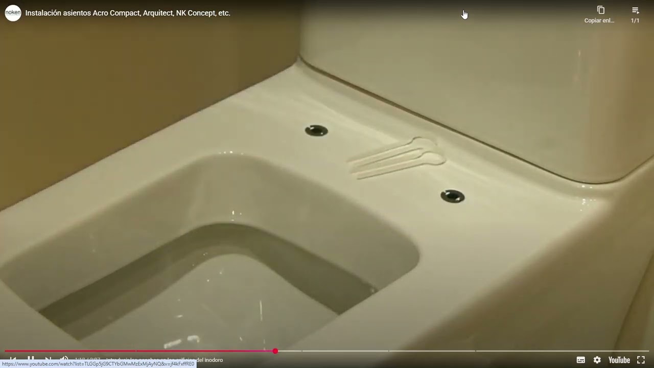 PORCELANOSA Instalación asientos Acro Compact, Arquitect, NK Concept