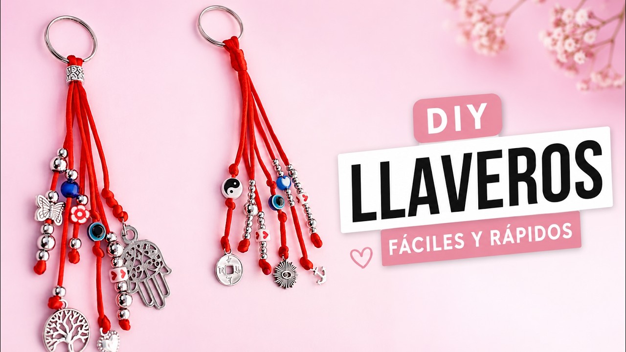 LLAVEROS de Hilo FACIL DE HACER 🧿🍀Ideal para vender o regalar