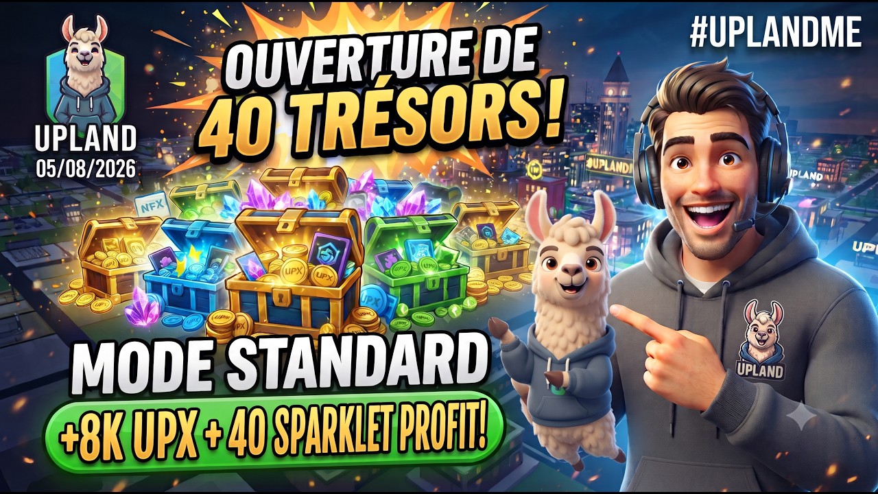 UPLAND ME - OUVERTURE DE 40 TR&Eacute;SORS (MODE STANDARD)#uplandme #crypto #nft #gaming