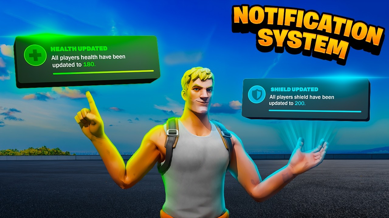 How to create a UI NOTIFICATION SYSTEM in Fortnite (UEFN)