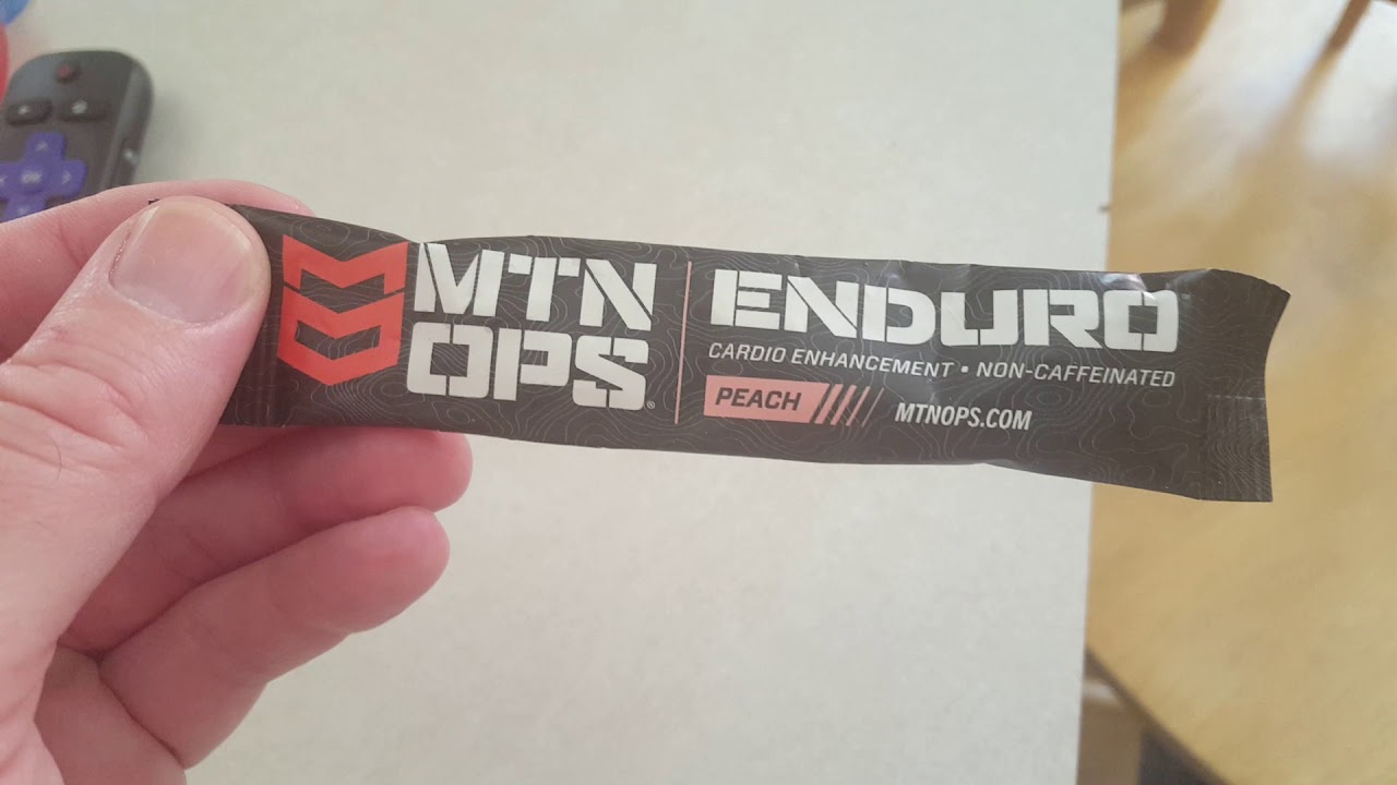 Trying out new supplement for pre workout called Mtn ops enduro non caffeinated
