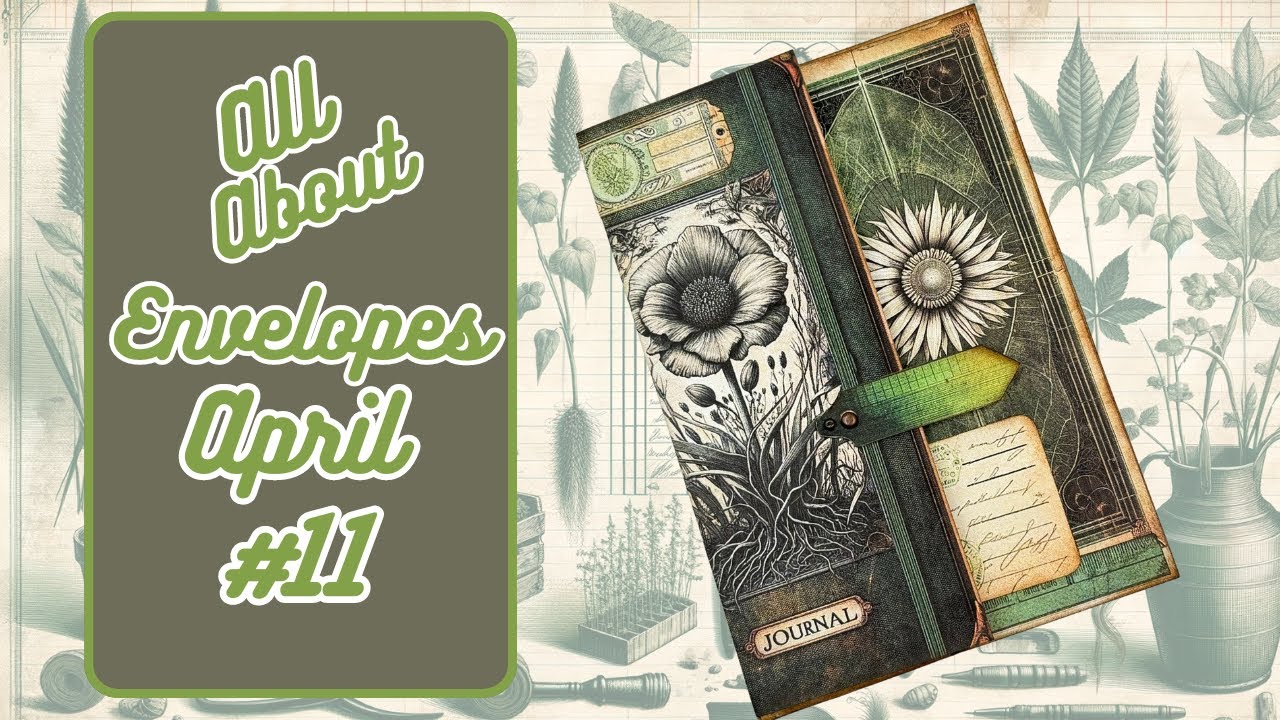 "ALL ABOUT ENVELOPES APRIL  FINAL EPISODE" TRANSFORMING AN  ENVELOPE INTO A LOVELY EPHEMERA HOLDER |