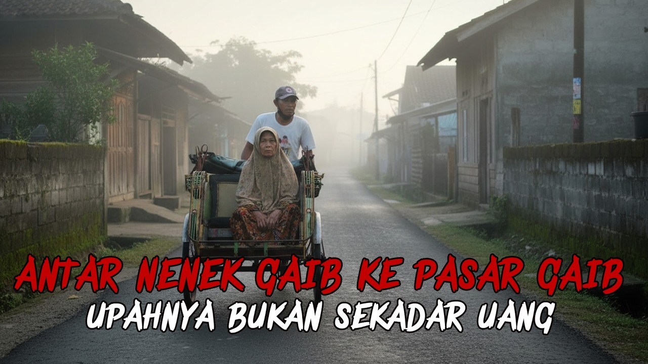 TUKANG BECAK INI TAK PERNAH SADAR, TIAP SUBUH MENGANTAR NENEK GAIB KE PASAR YANG BUKAN DUNIA MANUSIA