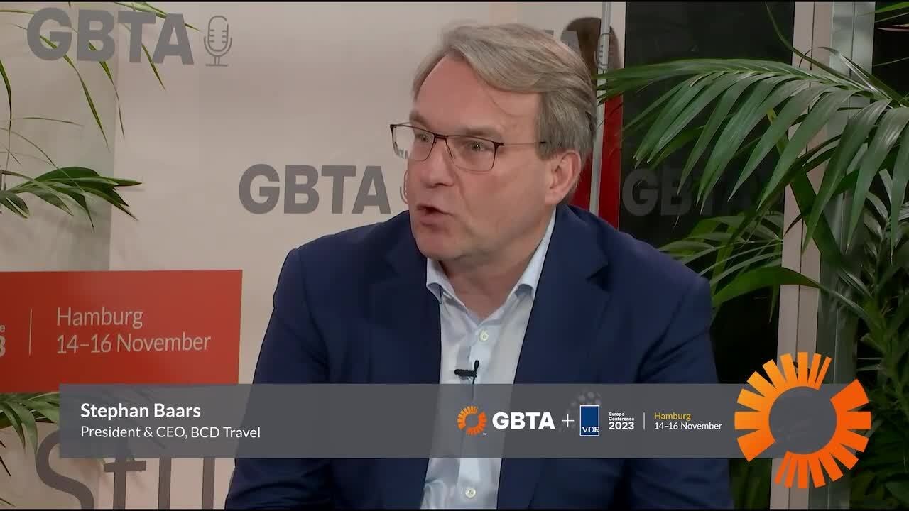 Hear from Stephan Baars, President & CEO at BCD Travel at GBTA + VDR Europe Conference 2023 - Hambur