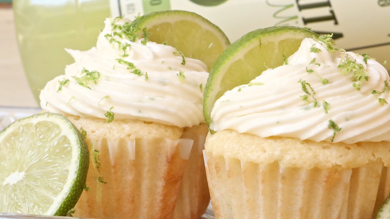 Margarita Cupcakes + Tequila Lime Frosting