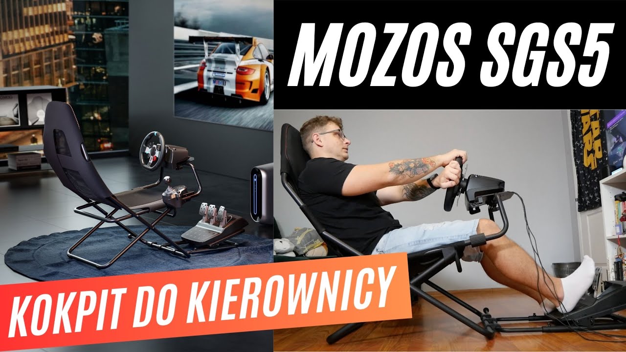 Recenzja Mozos SGS5 - domowy simracing za przystępną cenę | kokpit / fotel do kierownicy