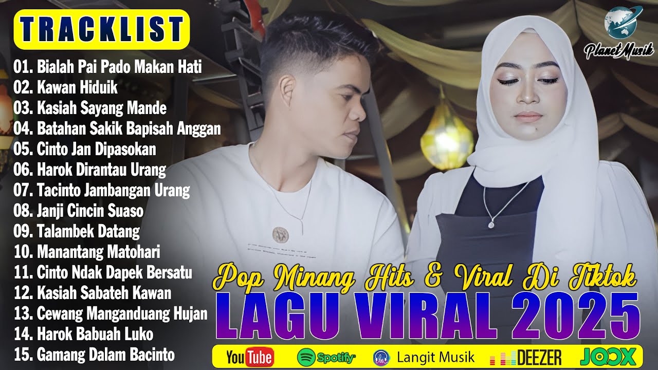 Lagu Minang Terbaru 2025 Hits Bikin Baper ~ Full Album Pop Minang Terpopuler ~ Enak Didengar